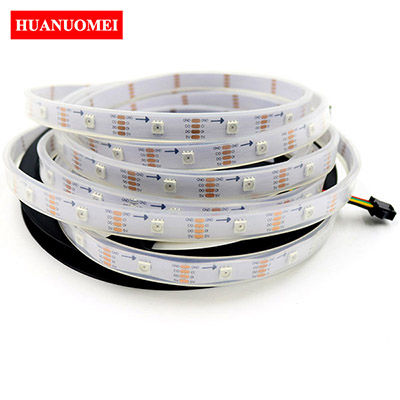 30LEDs/m APA107 LED Strip Waterproof Neon LED Tape Light 5M/Roll 30Pixels/m White PCB Digital RGB 5050 SMD 5V Ambilight TV Lights