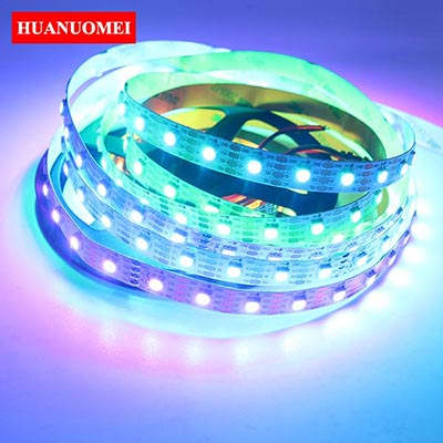 5M APA102 LED Pixel Strip Lights Tamp APA102 LED Strip 5050 SMD RGB 60LED/M with 60Pixels WHITE PCB Non-waterproof IP20 TV Tape