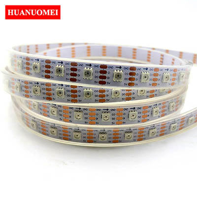 5M 5V APA-102C Addressable LED Pixel Strip Light APA102 60LEDs/m with 60Pixels/m Digital RGB Tape TV WHITE PCB Waterproof IP67