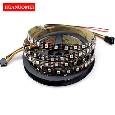 5M APA-102C LED Strip Light Digital RGB APA102 LED Pixel Strip TV Tape 5V 60LEDs/m with 60Pixels/m BLACK PCB Non-waterproof IP20