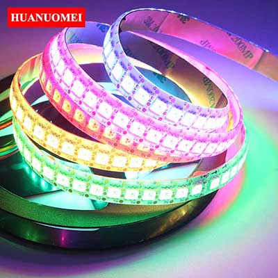 5V 144LEDs/m APA107 LED Strip Light APA102 Individual Addressable Pixel RGB 5050 SMD LED Tape 2M/Roll WHITE PCB Waterproof IP65