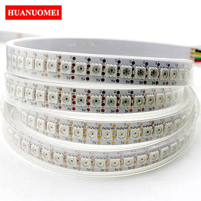 2M 144LEDs/m APA107 LED Pixel Strip Light APA102 Individual Addressable 5050 SMD RGB LED Strip 5050 5V WHITE PCB Waterproof IP67