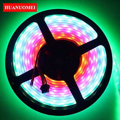 DC5V 72LEDs/m APA102 LED Pixel Strip Light Digital RGB Tape SMD 5050 RGB Ambilight TV Lights 5M/Roll White PCB Waterproof IP67