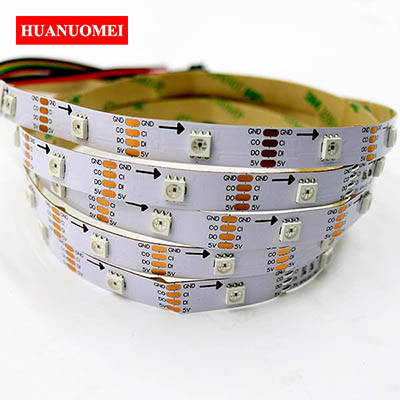 5M 32LEDs APA102 LED Strip Light Addressable Digital LED RGB 5050 SMD Ambilight TV Lights Tape 5V WHITE PCB Non-waterproof IP20