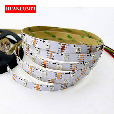 5V 32LEDs APA107 LED Strip Light Digital LED RGB 5050 SMD Addressable Ambilight Lights Tape 5M/Roll WHITE PCB Non-waterproof IP20