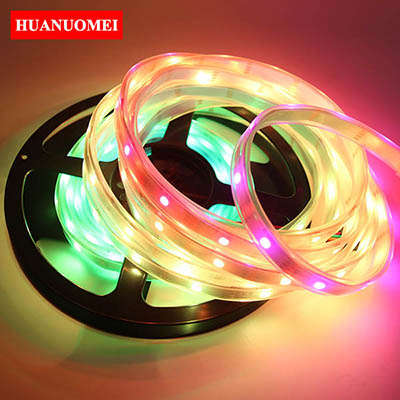 5V 32LEDs/m APA102 RGB LED Strip Magic Digital Dream Color 5050 Pixel Tape Light Ambilight TV 5M/Roll WHITE PCB Waterproof IP67