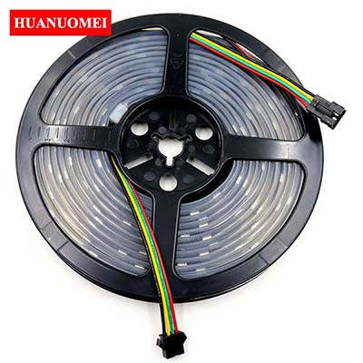 DC5V 32LEDs/m APA107 LED Strip 5050 SMD Digital RGB Tape Pixel Strip Light Ambilight TV Lights 5M/Roll BLACK PCB Waterproof IP67